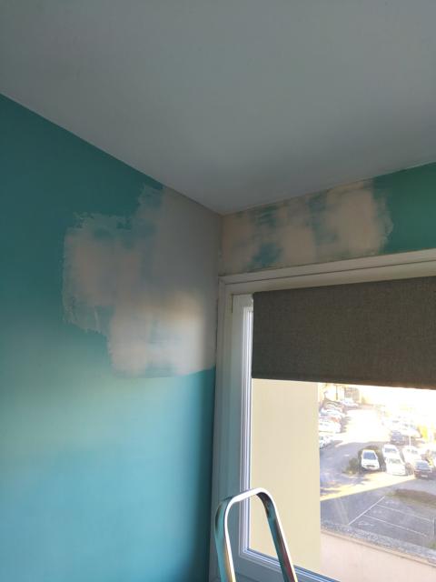 Rebouchage en cours de chantier — KSC Peinture
